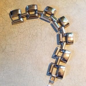 60s STATEMENT LINKED BRACELET.HIGH END COSTUME